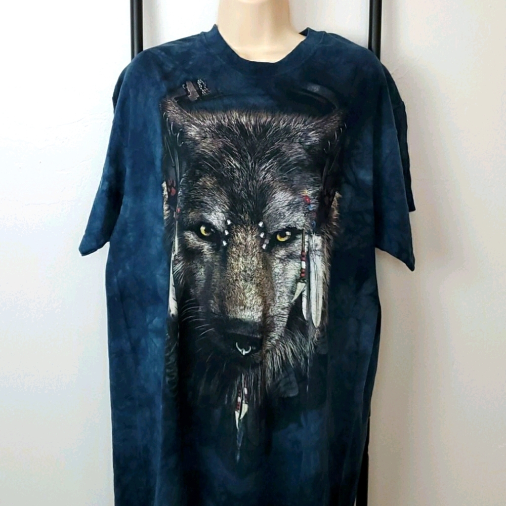 The Mountain by David Penfound Wolf graphic tshirt